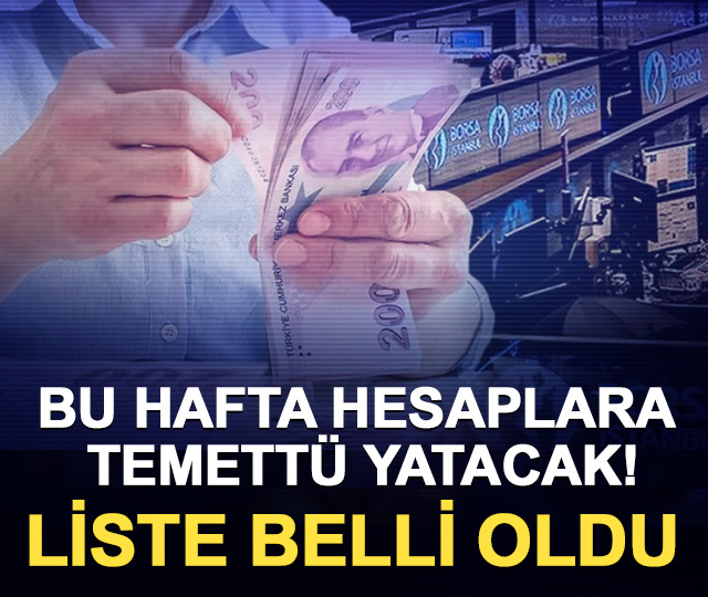 Bu hafta hesaplara temettü yatacak! Liste belli oldu (8-12 Haziran 2026)