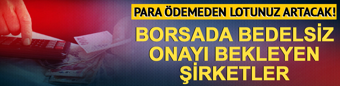 Para &ouml;demeden lotunuz artacak! Bedelsiz onayı bekleyen şirketler