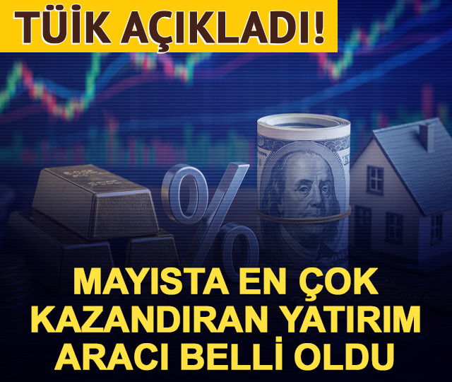 T&Uuml;İK a&ccedil;ıkladı! Mayısın en &ccedil;ok kazandıran yatırım aracı belli oldu
