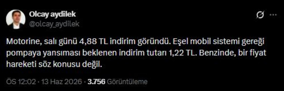 Ara&ccedil; sahipleri salı g&uuml;n&uuml;n&uuml; bekliyor! Motorine indirim geliyor, G&ouml;rsel 1