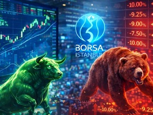 Borsa y&uuml;kselirken tavan ve taban olan hisseler belli oldu
