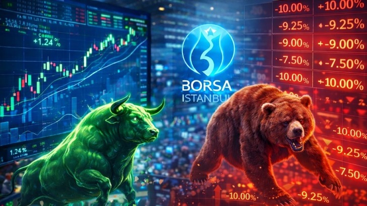 Borsa y&uuml;kselirken tavan ve taban olan hisseler belli oldu