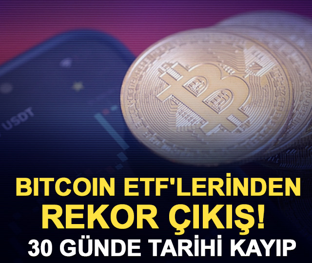 Bitcoin ETF'lerinden rekor çıkış! 1 ayda 6,35 milyar dolar çekildi