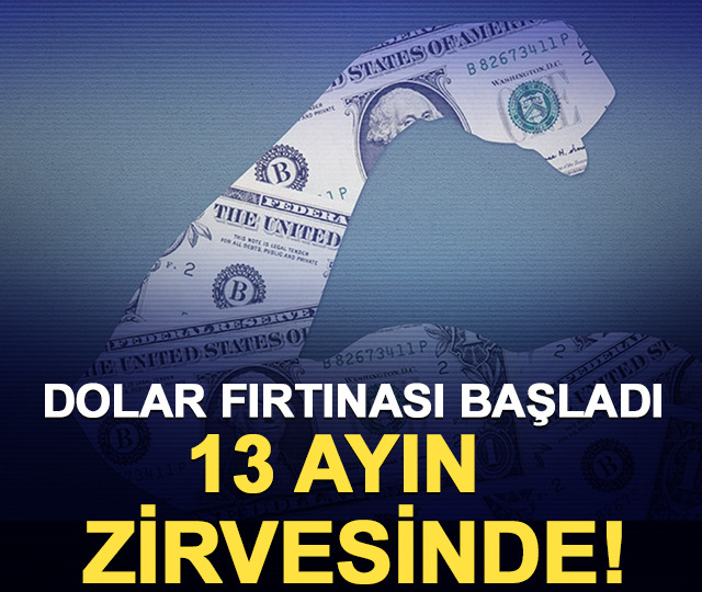 Dolar fırtınası başladı: 13 ayın zirvesinde!