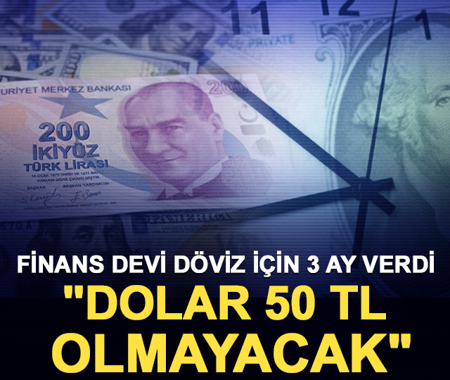 Finans devi d&ouml;viz i&ccedil;in 3 ay verdi: "Dolar 50 TL olmayacak"