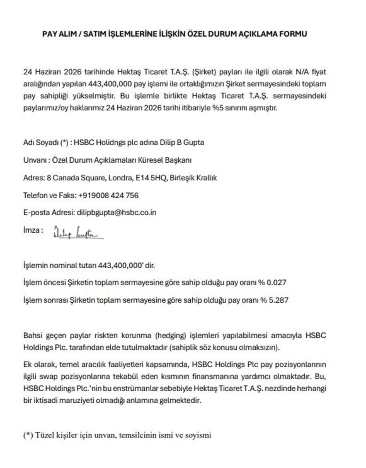 HSBC den Hektaş (HEKTS) a&ccedil;ıklaması! %5 eşiği aşıldı, G&ouml;rsel 1