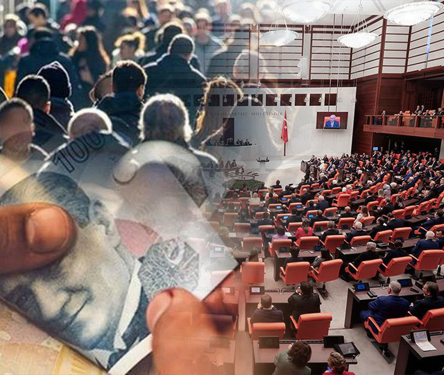 Asgari &uuml;crete iki zam ve 60 bin TL teklifi Meclis'te