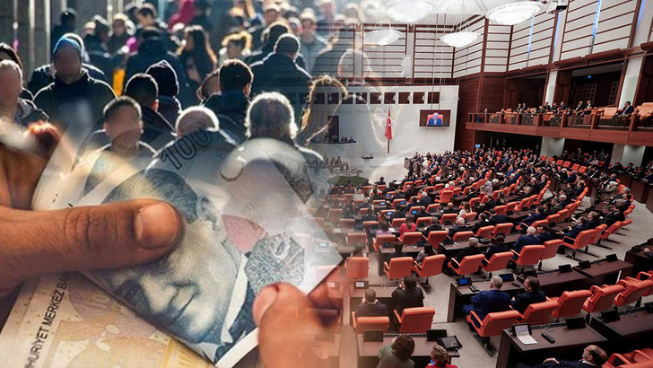Asgari &uuml;crete iki zam ve 60 bin TL teklifi Meclis'te