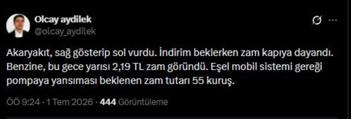İndirim beklerken zam &ouml;nce geldi! Akaryakıt tabelası değişiyor, G&ouml;rsel 1