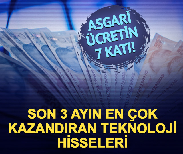 100 bin TL 203 bin TL oldu! Son 3 ayın kazandıran teknoloji hisseleri