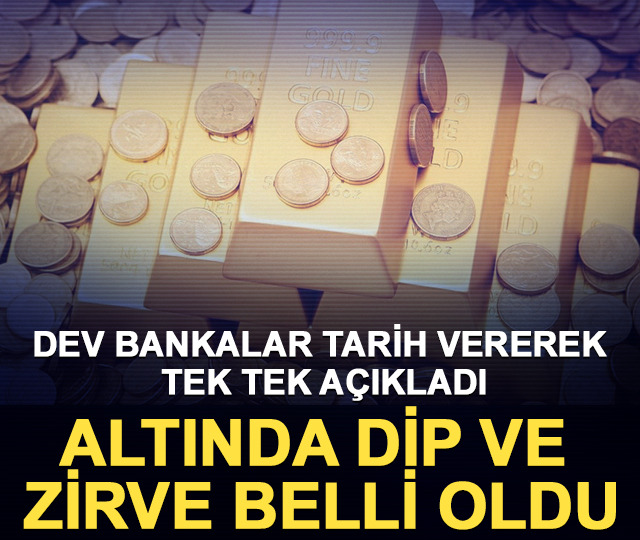 Dev bankalar tarih vererek tek tek açıkladı: Altında dip ve zirve belli oldu