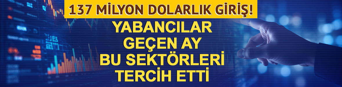 Yabancılar Borsa İstanbul'da ge&ccedil;en ay bu sekt&ouml;rlere para akıttı!