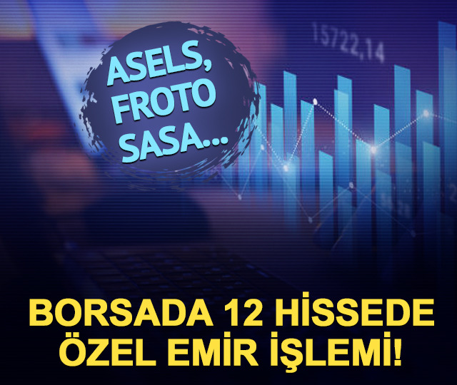 Ge&ccedil;en hafta 12 hissede &ouml;zel emir işlemi ger&ccedil;ekleşti