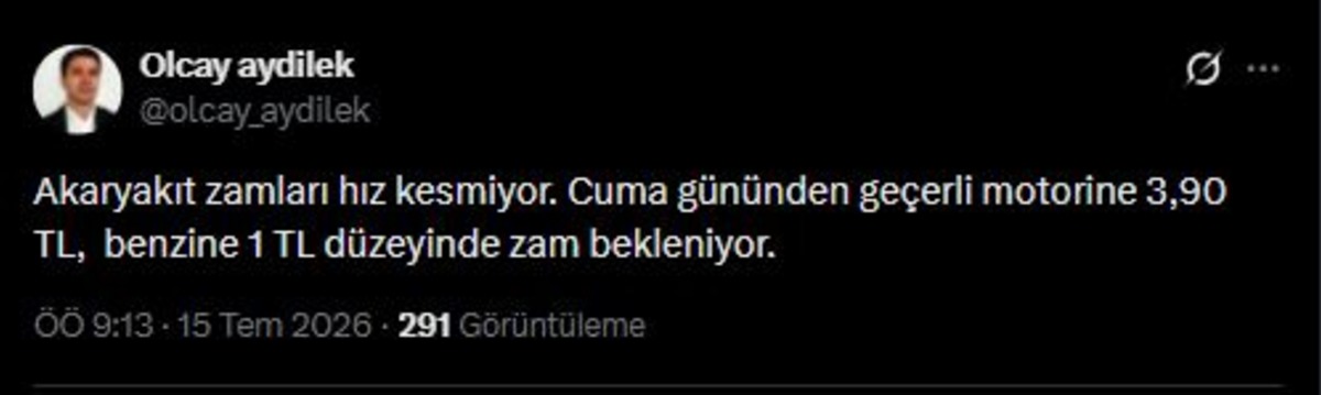 Benzine zam geldi, yenisi yolda! Motorin ve benzine bir zam daha, G&ouml;rsel 1