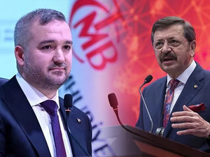 TOBB Başkanı Hisarcıklıoğlu, TCMB Başkanı Karahan ile g&ouml;r&uuml;şt&uuml;