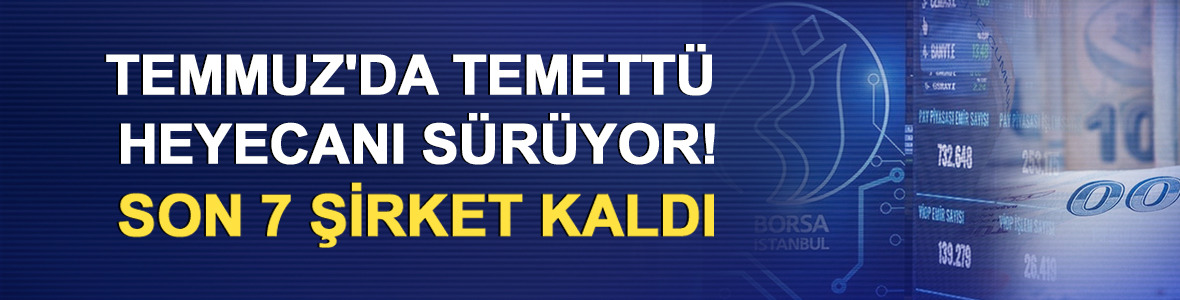 Temmuz'da temett&uuml; heyecanı s&uuml;r&uuml;yor! Son 7 şirket kaldı