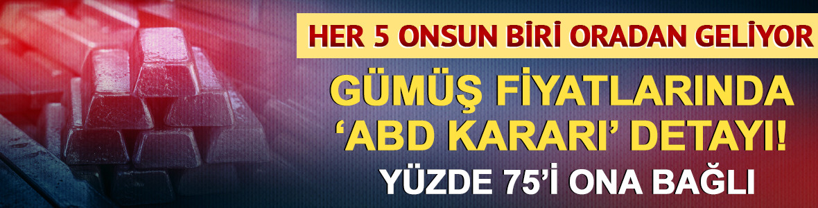 Her 5 onsun biri oradan geliyor! G&uuml;m&uuml;ş&uuml;n %75'i bakıra bağlı