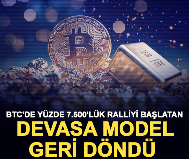 BTC'de yüzde 7.500'lük ralliyi başlatan devasa model geri döndü
