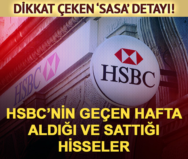 HSBC'nin geçen hafta aldığı ve sattığı hisseler (20-24 Temmuz)
