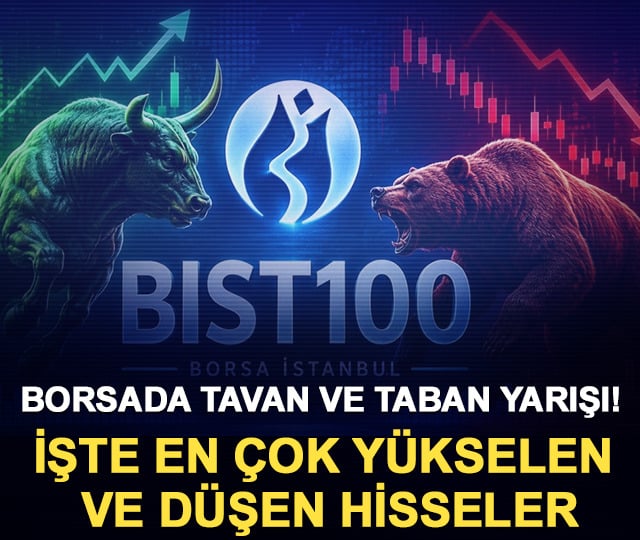Borsada tavan ve taban yarışı! İşte en &ccedil;ok y&uuml;kselen ve d&uuml;şen hisseler