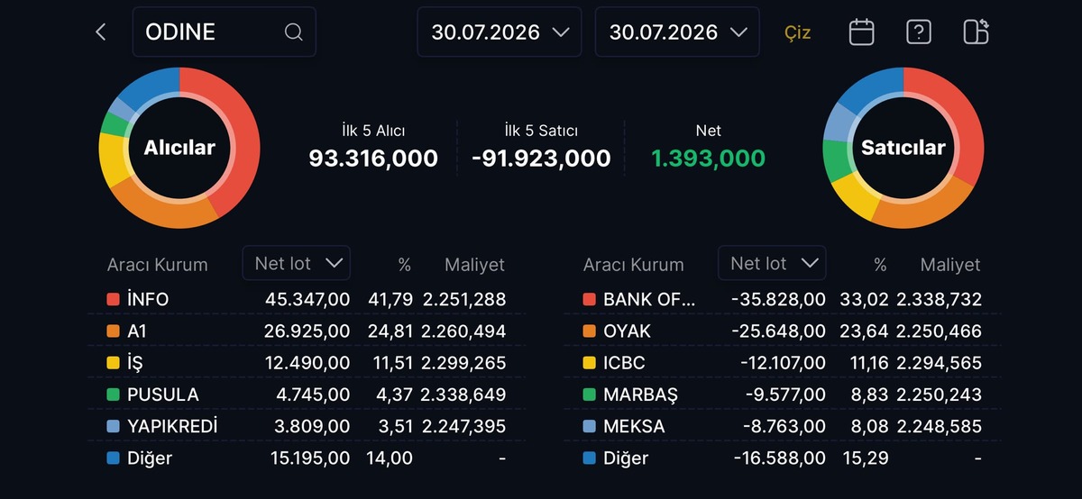 Yüzde 2000 e yakın kazandıran ODINE taban oldu: BofA satışta lider, Görsel 1