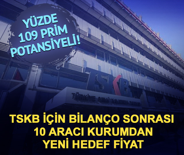 TSKB için bilanço sonrası 10 hedef fiyat açıklandı! 23 TL hedefi