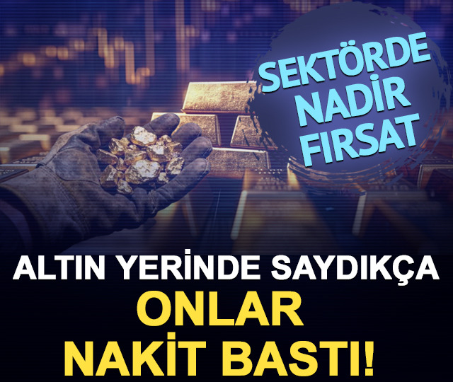 Sektörde nadir fırsat: Altın yerinde saydıkça onlar nakit bastı!