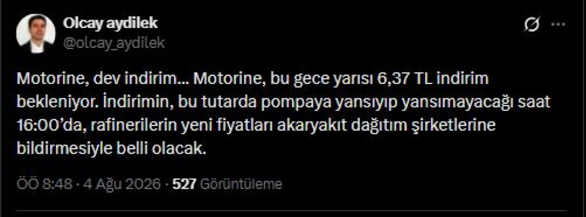 Motorinde tarihi indirim! Gözler saat 16.00 ya çevrildi, Görsel 1