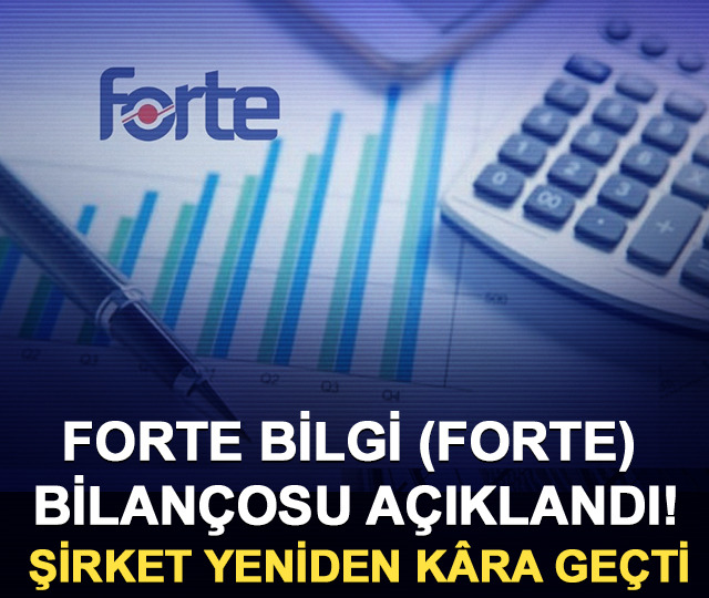Forte Bilgi (FORTE) bilançosu açıklandı! Şirket yeniden kâra geçti