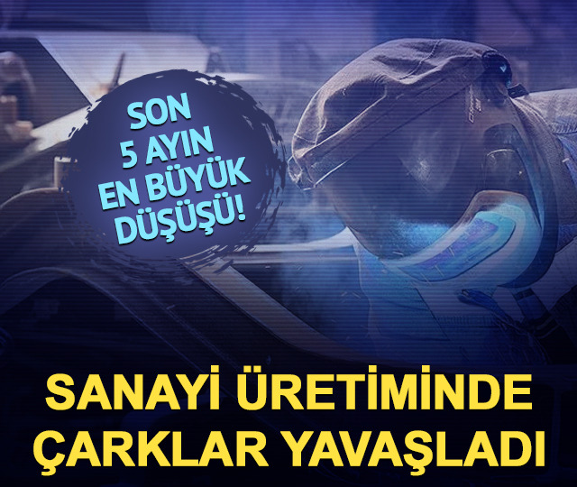 T&Uuml;İK a&ccedil;ıkladı! Sanayi &uuml;retimi yıllık y&uuml;zde 1,4 d&uuml;şt&uuml;