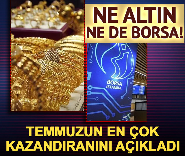 Altın ve Borsa kaybettirdi! Temmuzun en &ccedil;ok kazandıranı belli oldu