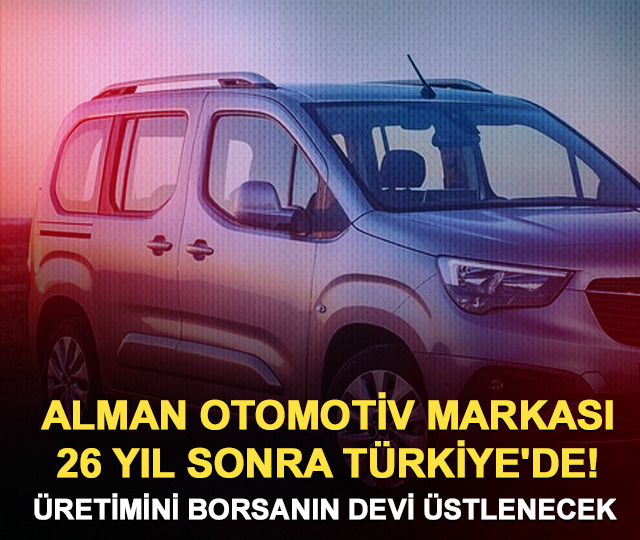 Alman devi 26 yıl sonra T&uuml;rkiye'de! &Uuml;retimi Tofaş yapacak