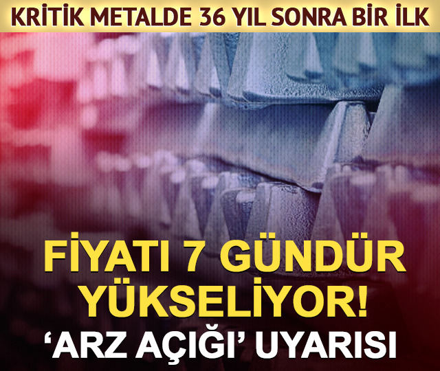 Alüminyum fiyatları 7 gündür yükseliyor! Stoklar 36 yılın dibinde