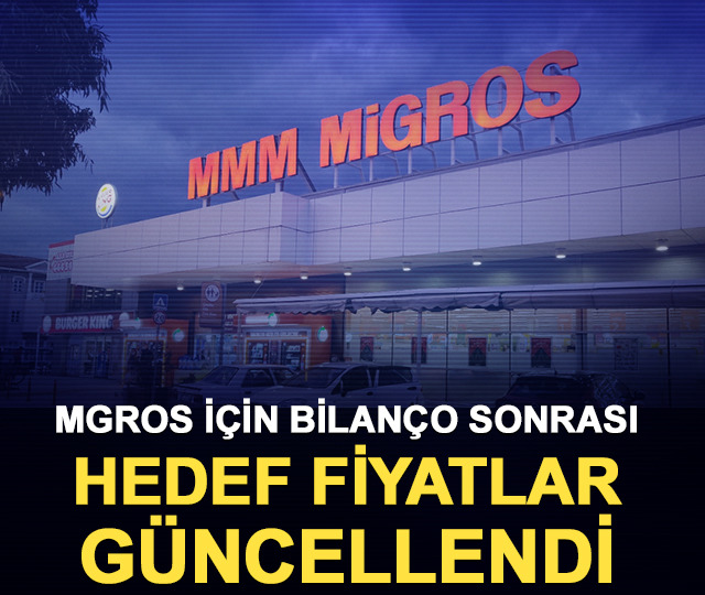 MGROS i&ccedil;in bilan&ccedil;o sonrası hedef fiyatlar g&uuml;ncellendi