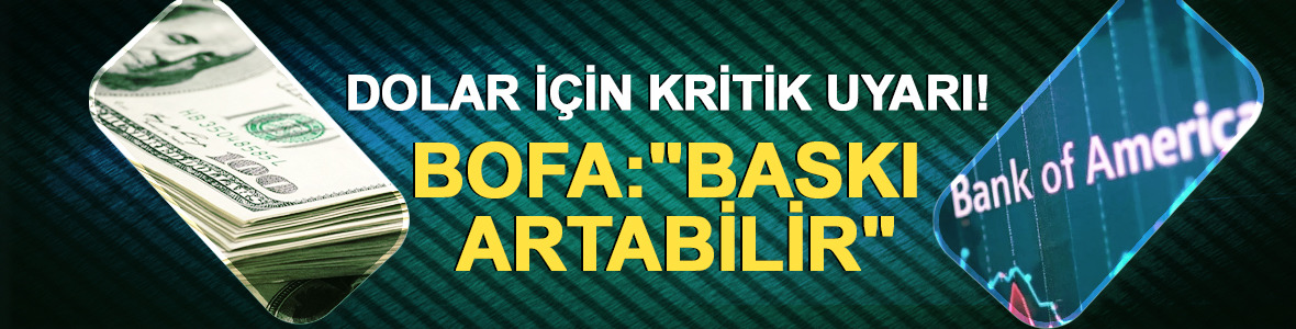 Dolar i&ccedil;in kritik uyarı! BofA: "Baskı artabilir"