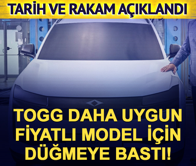 TOGG'dan uygun fiyatlı otomobil geliyor! Fiyatı ve tarihi belli oldu