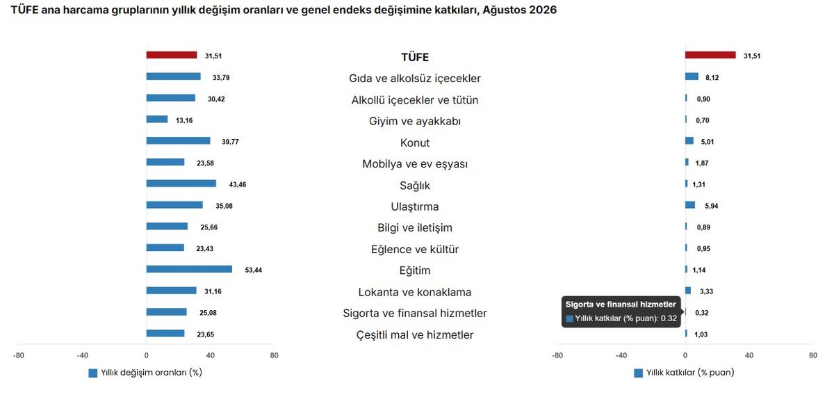 TÜİK merakla beklenen ağustos enflasyonunu açıkladı!, Görsel 2