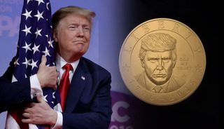 Saatler i&ccedil;inde t&uuml;kendi! Trump portreli madeni para satışa &ccedil;ıktı