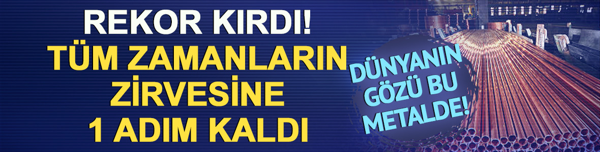 Bakır u&ccedil;uşa ge&ccedil;ti: 15 bin dolar i&ccedil;in yalnızca y&uuml;zde 1,5 kaldı
