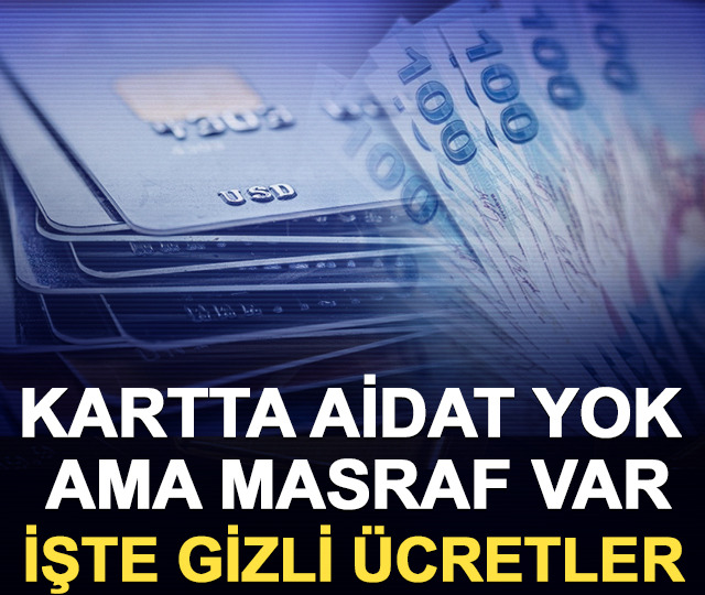 Kartta aidat yok ama masraf var: İşte gizli &uuml;cretler