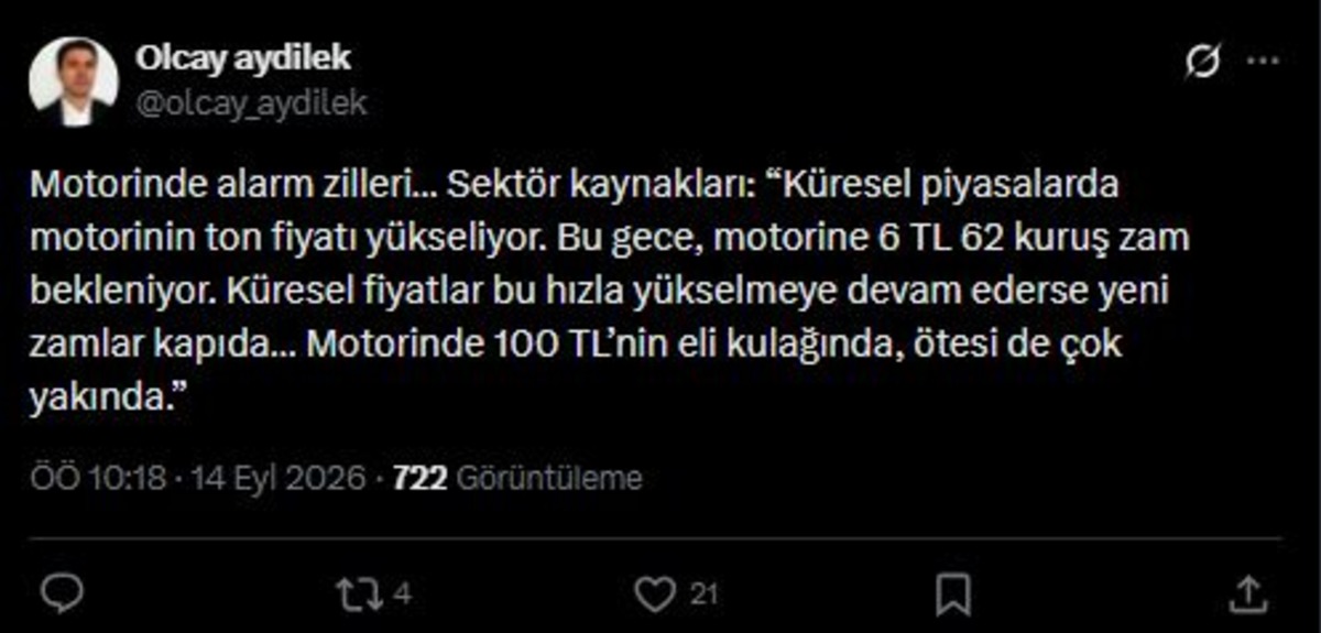 Depoları doldurun! Bu gece motorine tarihi zam geliyor, Görsel 1