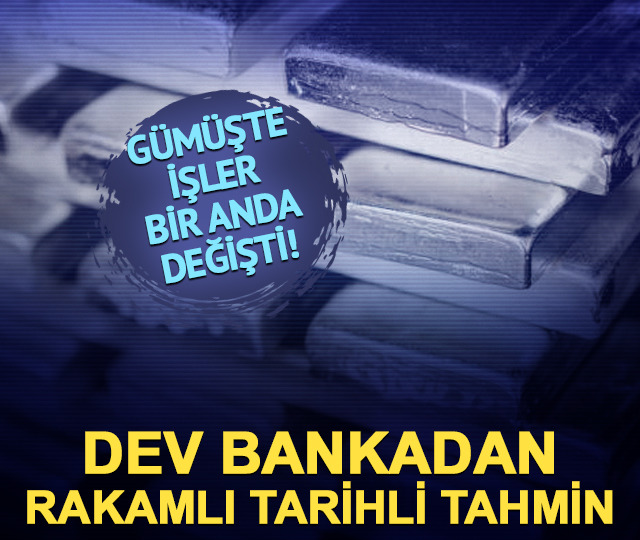 G&uuml;m&uuml;şte işler bir anda değişti! Dev bankadan rakamlı tarihli tahmin