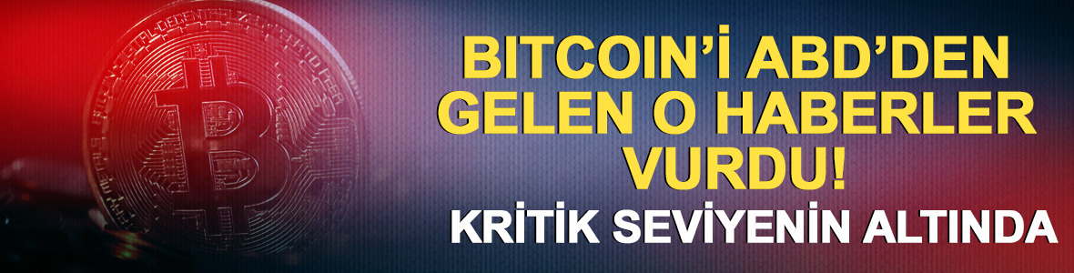 Bitcoin'i ABD'den gelen haber vurdu! 78 bin doların altında