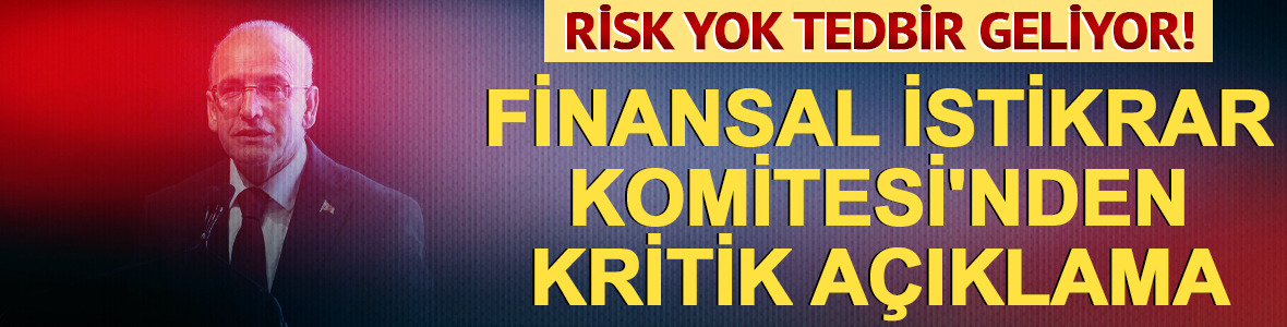 Finansal İstikrar Komitesi toplandı! "Yapısal risk bulunmuyor"