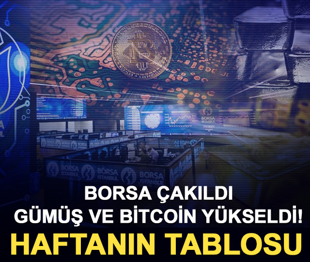 Borsa çakıldı, gümüş ve Bitcoin yükseldi! Haftanın tablosu