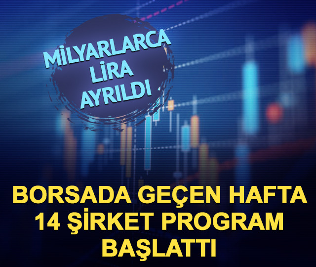 Borsada ge&ccedil;en hafta 14 şirket geri alım programı başlattı!