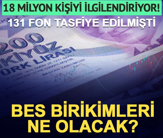 131 fon tasfiye edildi! BES'te 18 milyonun parası ne olacak?