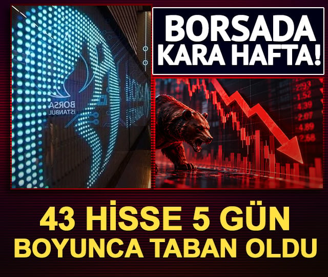 Fon krizi borsayı vurdu, tam 43 hisse 5 g&uuml;n &uuml;st &uuml;ste taban oldu!