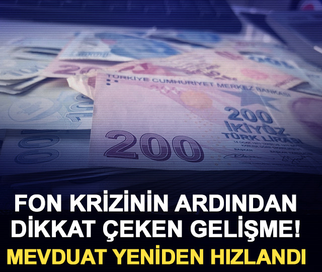 Fon krizinin ardından dikkat &ccedil;eken gelişme! Mevduat yeniden hızlandı