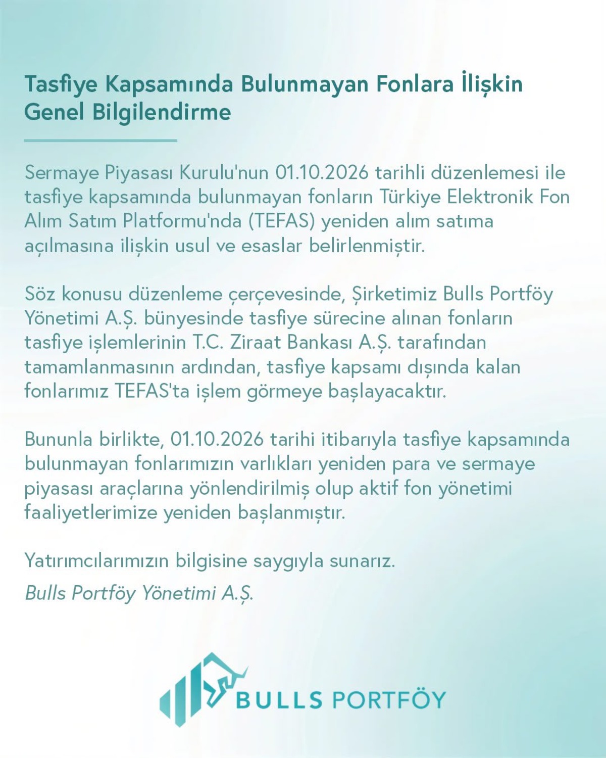Bulls Portföy den kritik fon açıklaması: Aktif yönetim yeniden başladı, Görsel 1